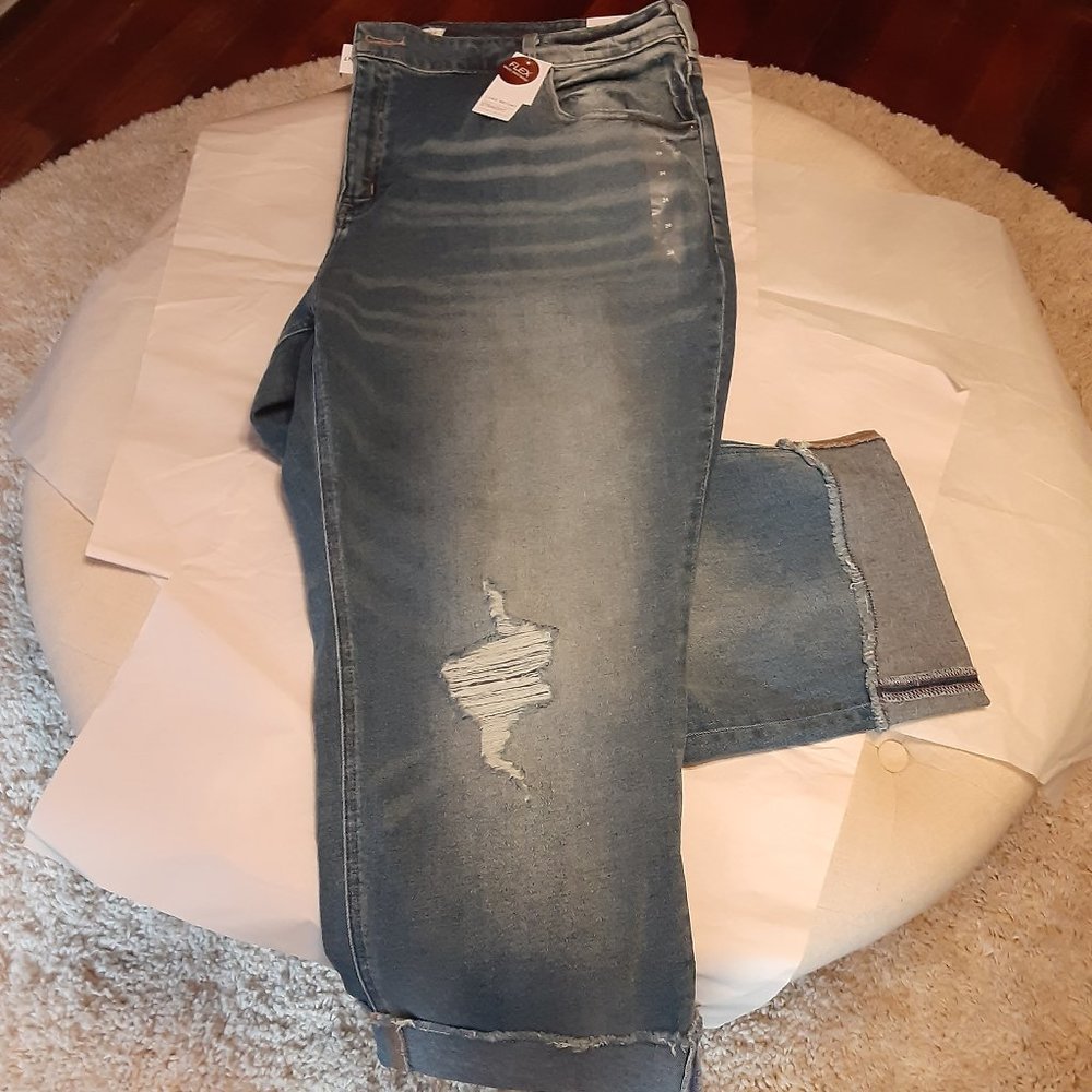Womens cropped jeans NWT sz 24 straight Lane B